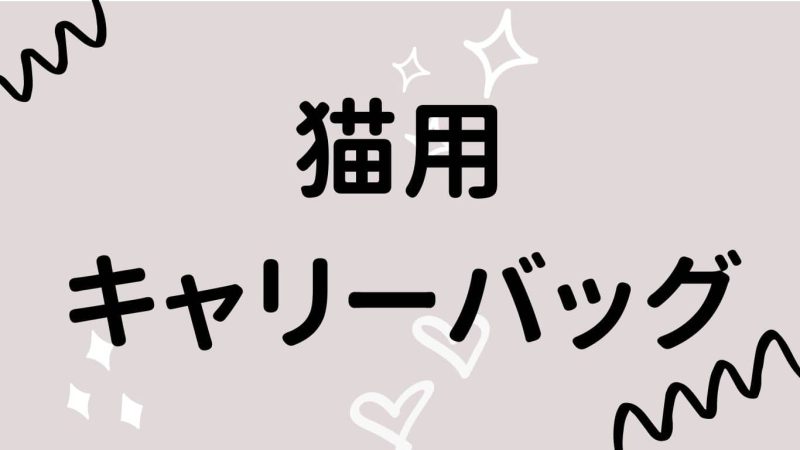 猫用キャリーバッグ