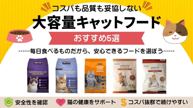 大容量キャットフードおすすめ