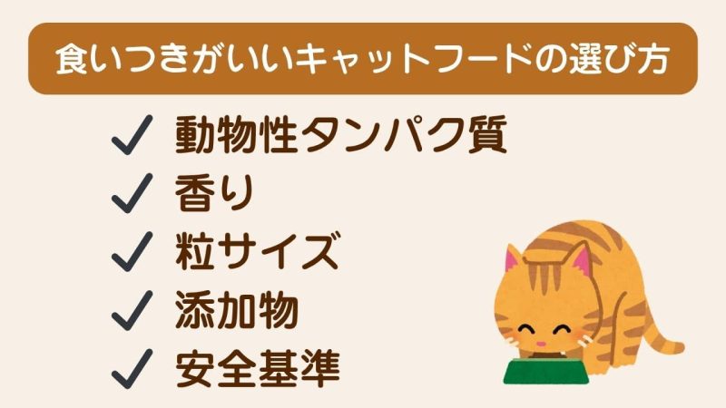 食いつきがいいキャットフード