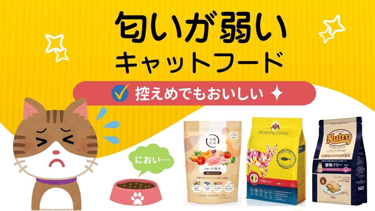 匂いが弱いキャットフード