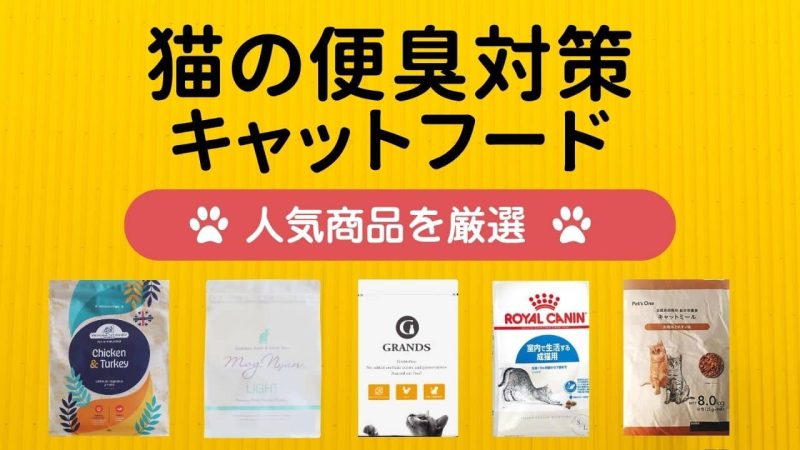 猫の便臭対策キャットフード