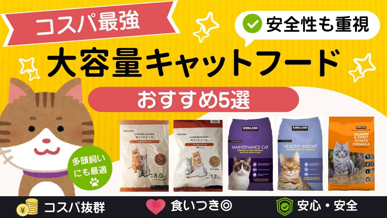 大容量キャットフードおすすめ